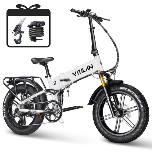 Vitilane I7 Pro 3.0 Folding Full Suspension Bicicletta elettrica GARANZIA ITALIANA